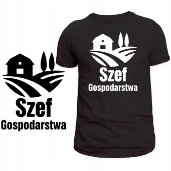 T-Shirt na Żniwa Męska Koszulka Nadruk Lato Rolnik Gospodarstwo Prezent