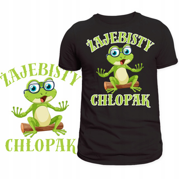 Koszulka Na Dzień Chłopaka Super Prezent Żajebisty Chłopak Nadruk HIT