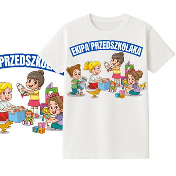 Koszulka dla Dzieci na Dzień Przedszkolaka Nadruk do Przedszkola
