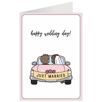 Kartka okolicznościowa - Happy wedding day!