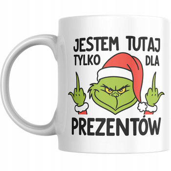 Kubek Na Święta Gwiazdkę Prezent Boże Narodzenie Mikołajki Grinch Śmieszny