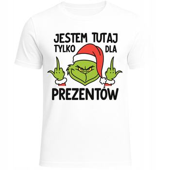 Koszulka Świąteczna Grinch Śmieszna Na Zabawny Prezent Bożonarodzeniowy