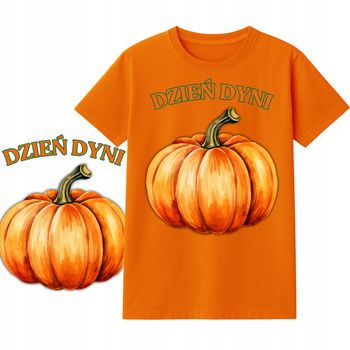 Koszulka na Dzień Dyni dla Dzieci Nadruk do Szkoły i Przedszkola