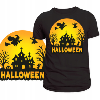 Koszulka na Halloween Super Nadruk z Strasznym Motywem HIT na Imprezę